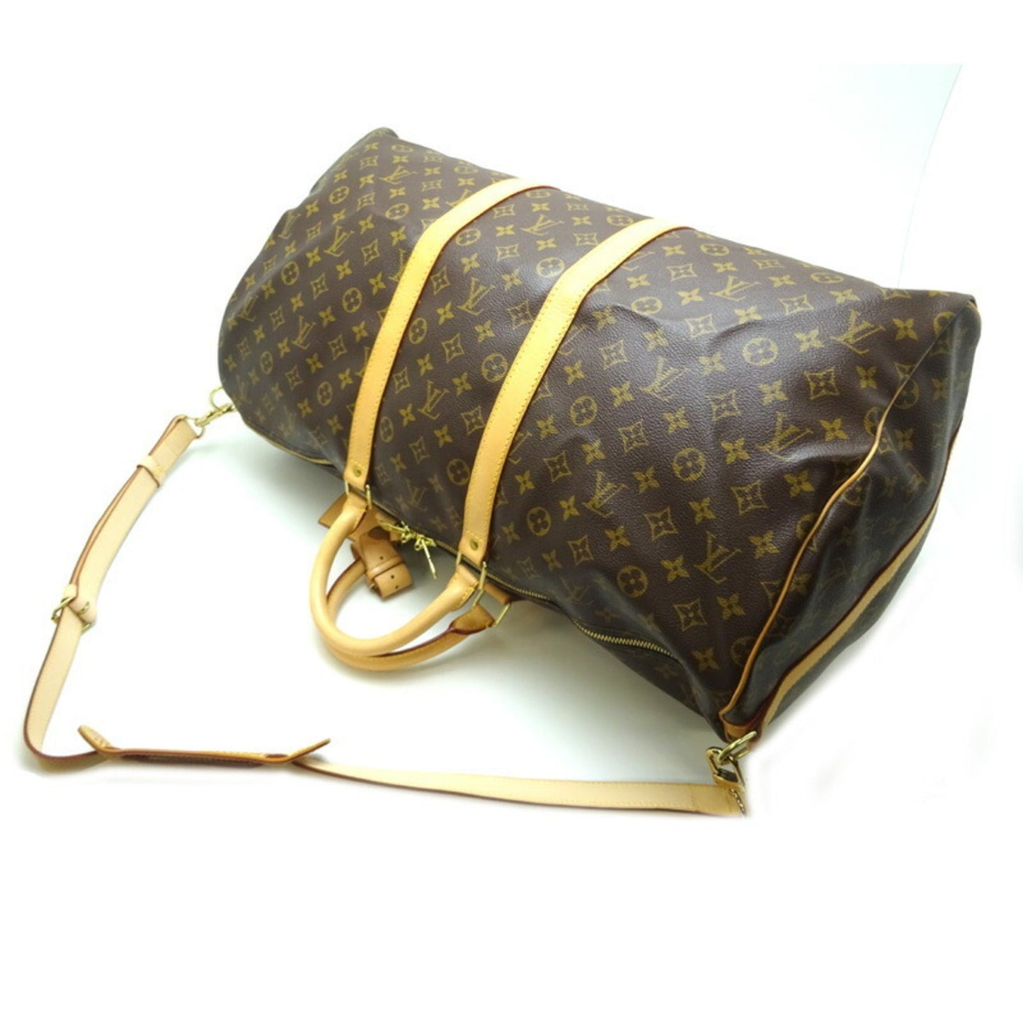 Louis Vuitton Keepall Bandouliere 55  Canvas Travel Bag ()