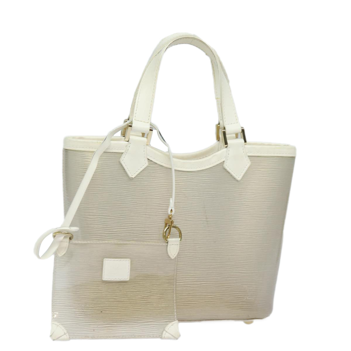LOUIS VUITTON Epi Plage Mini Lagoon Bay Hand Bag White M92263 LV 84972