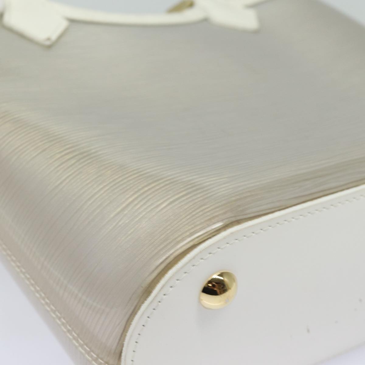 LOUIS VUITTON Epi Plage Mini Lagoon Bay Hand Bag White M92263 LV 84972