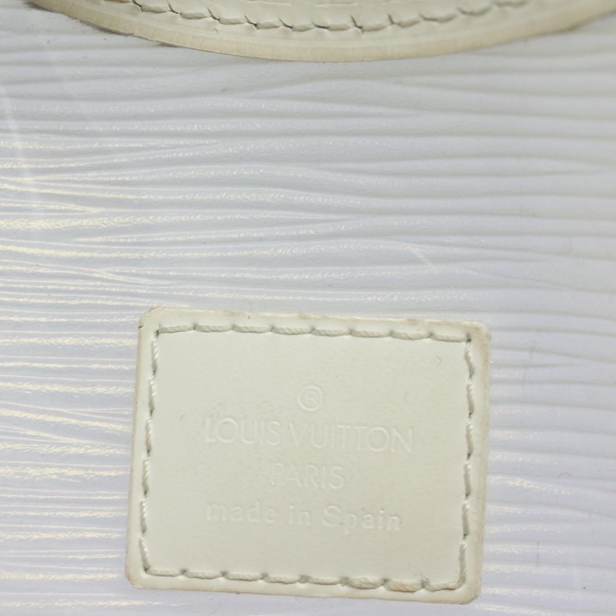 LOUIS VUITTON Epi Plage Mini Lagoon Bay Hand Bag White M92263 LV 84972