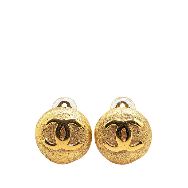 Chanel Vintage Coco Mark Round Earrings