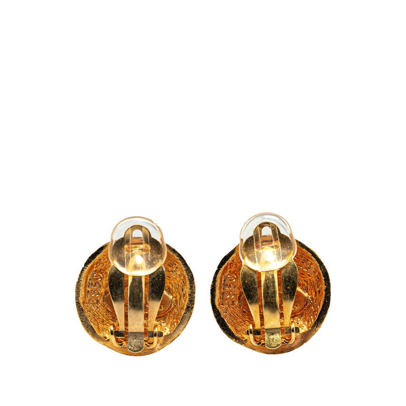Chanel Vintage Coco Mark Round Earrings
