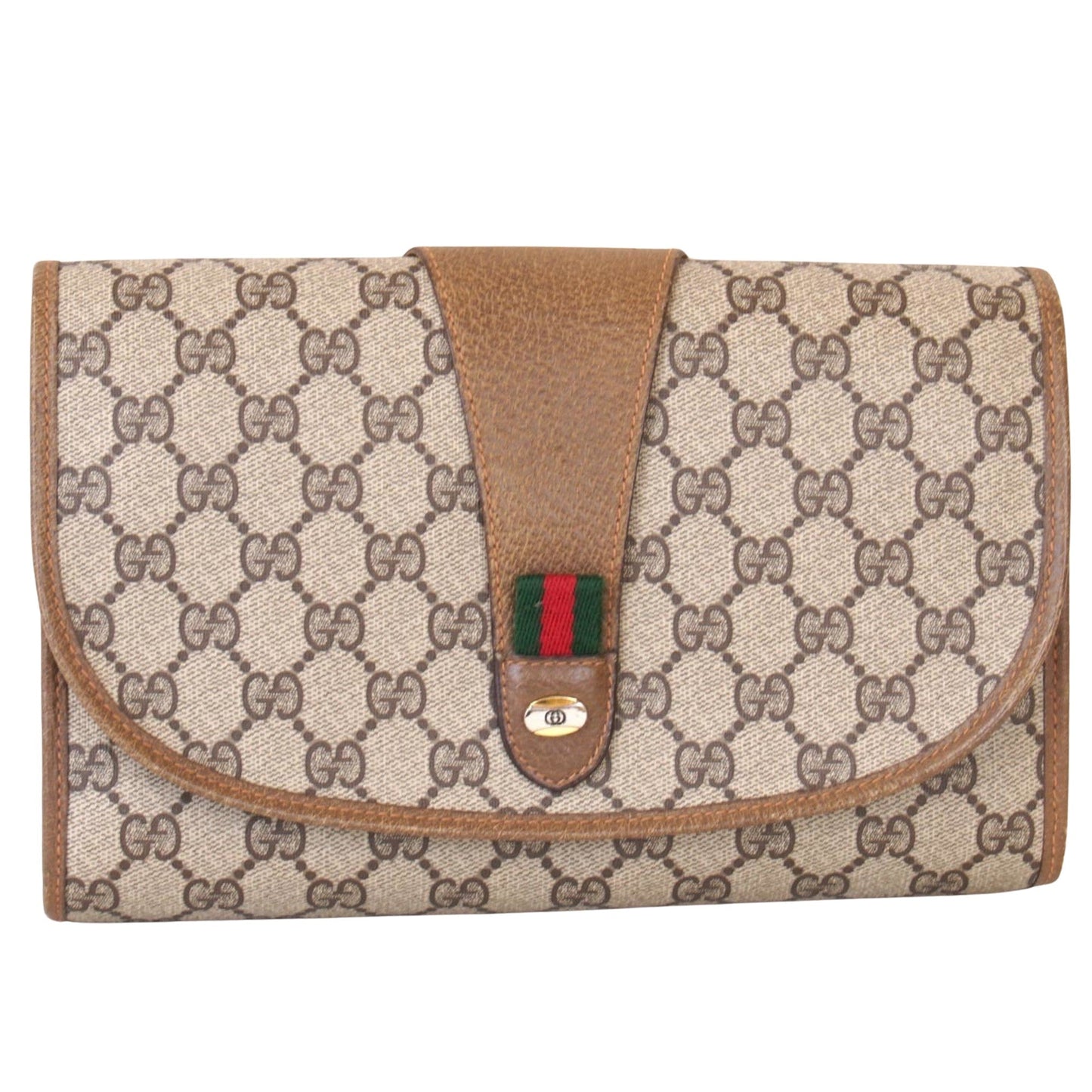 Gucci Sherry  Leather Clutch Bag ()