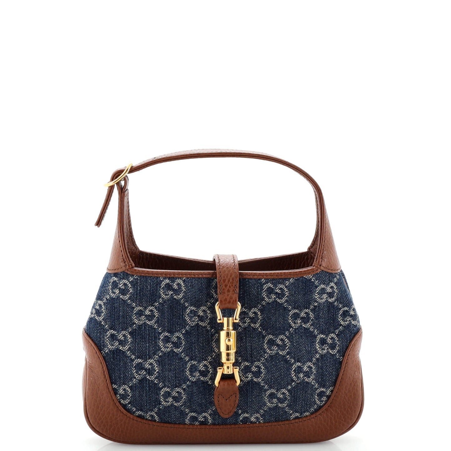 Luxury Gucci Trending 2025 Jackie 1961 Hobo GG Denim Mini