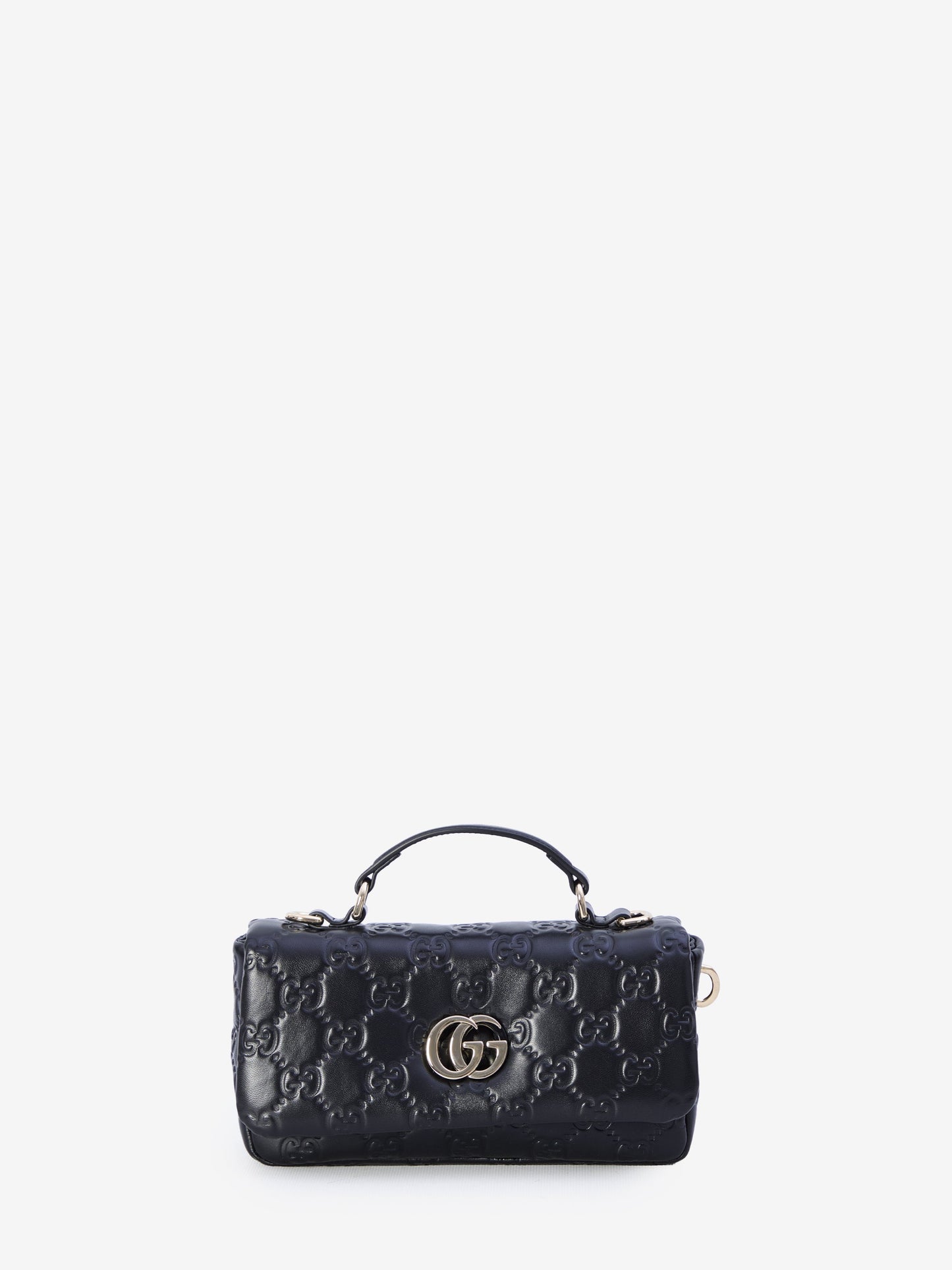 Luxury Gucci Trending 2025 Women's Gg Milano Mini Handle Bag in Black | 806017AAD5U