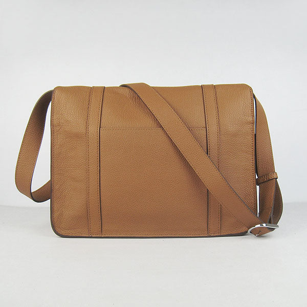 Luxury Hermes Steve H2810 Shoulder Bag Lambskin Coffee