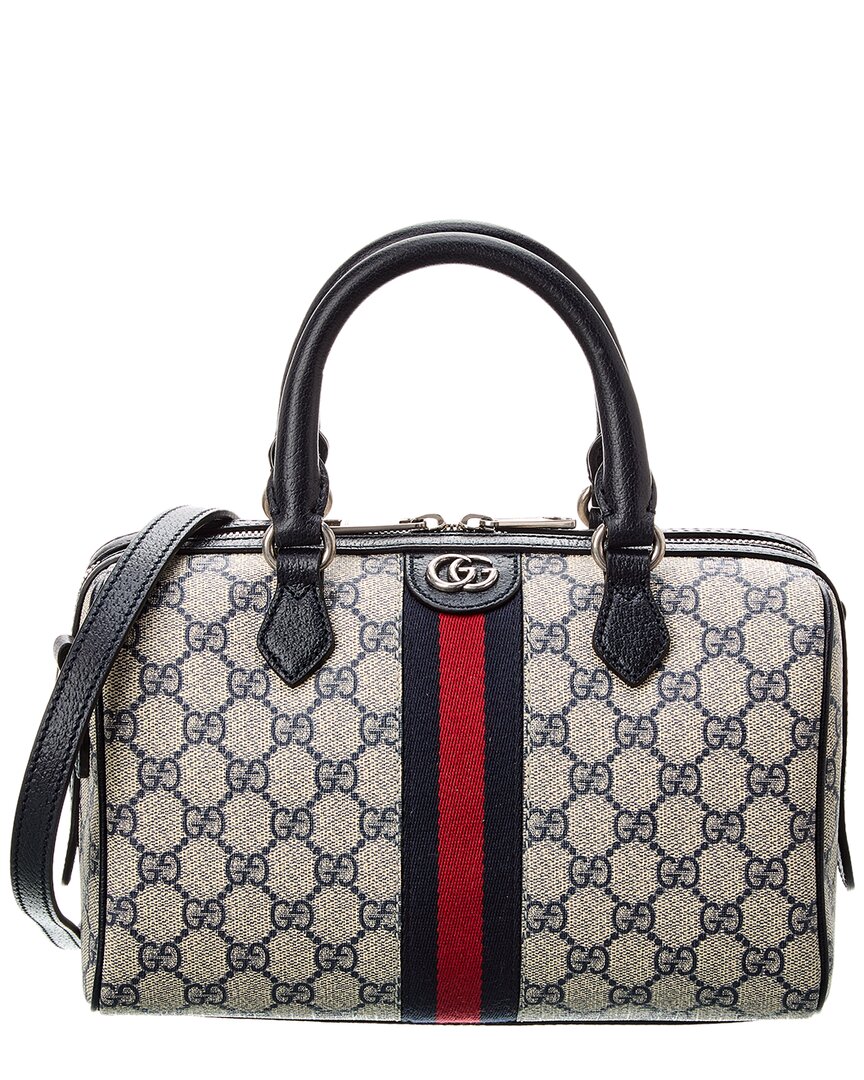 Gucci Ophidia GG Small Top Handle GG Supreme Canvas & Leather Bag