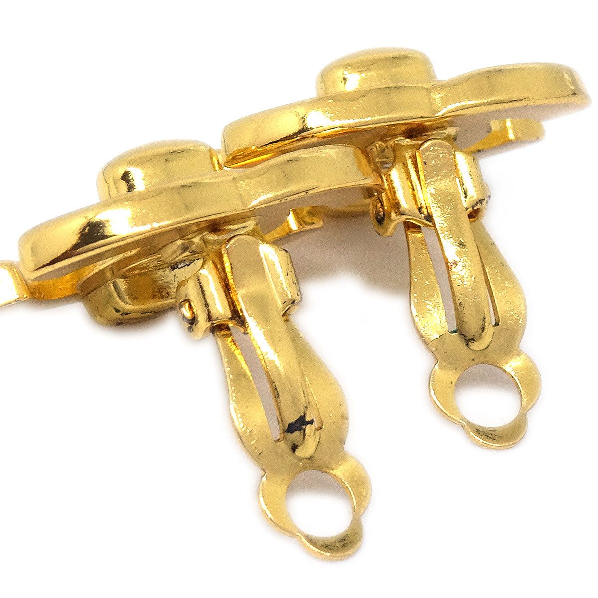 Luxury Chanel 1996 Turnlock CC Earrings Small