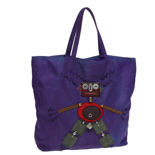 Luxury Prada Tote Bag Nylon Purple  85052