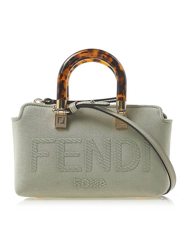 Luxury Fendi By The Way Small Canvas Tote Bag Green