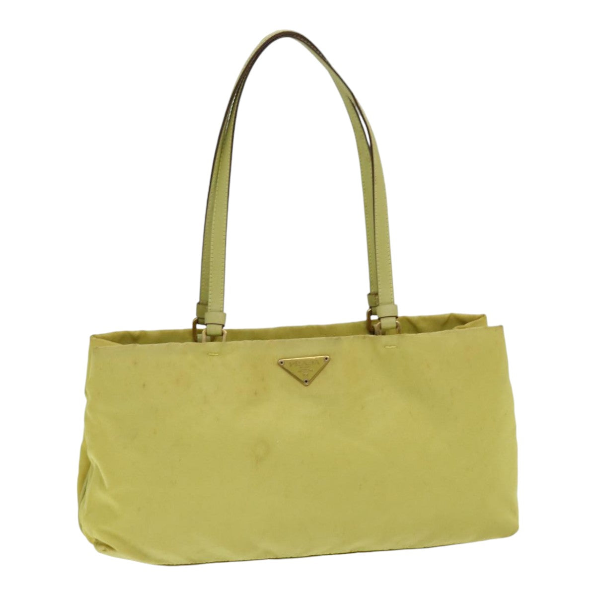Luxury Prada Tote Bag Nylon Yellow  85134