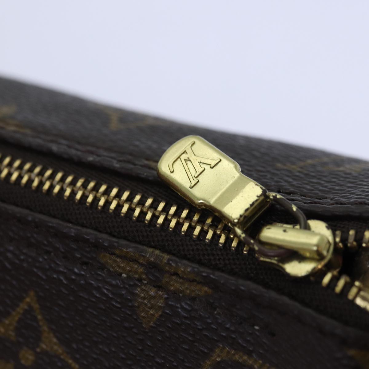 LOUIS VUITTON Monogram Trousse Rondo Pouch M47630 LV 85164