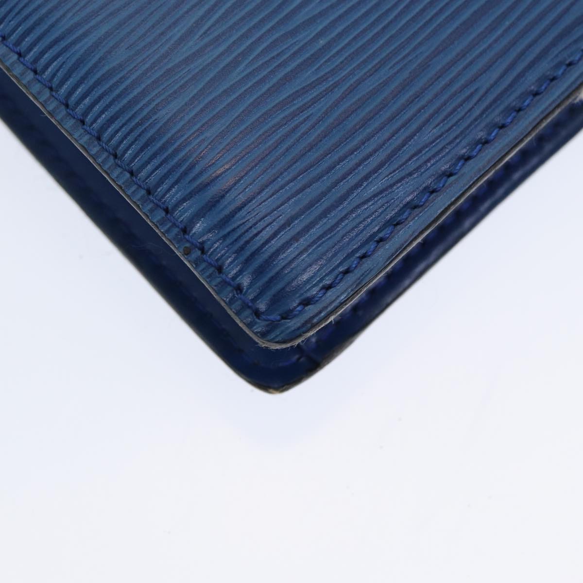 LOUIS VUITTON Epi Trousse Crete Pouch Blue M48405 LV 85165