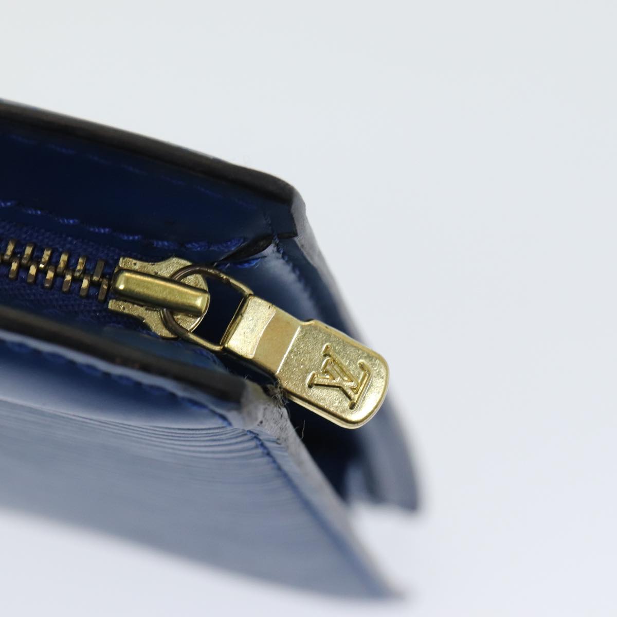 LOUIS VUITTON Epi Trousse Crete Pouch Blue M48405 LV 85165