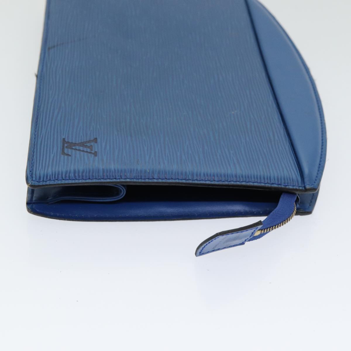 LOUIS VUITTON Epi Trousse Crete Pouch Blue M48405 LV 85165