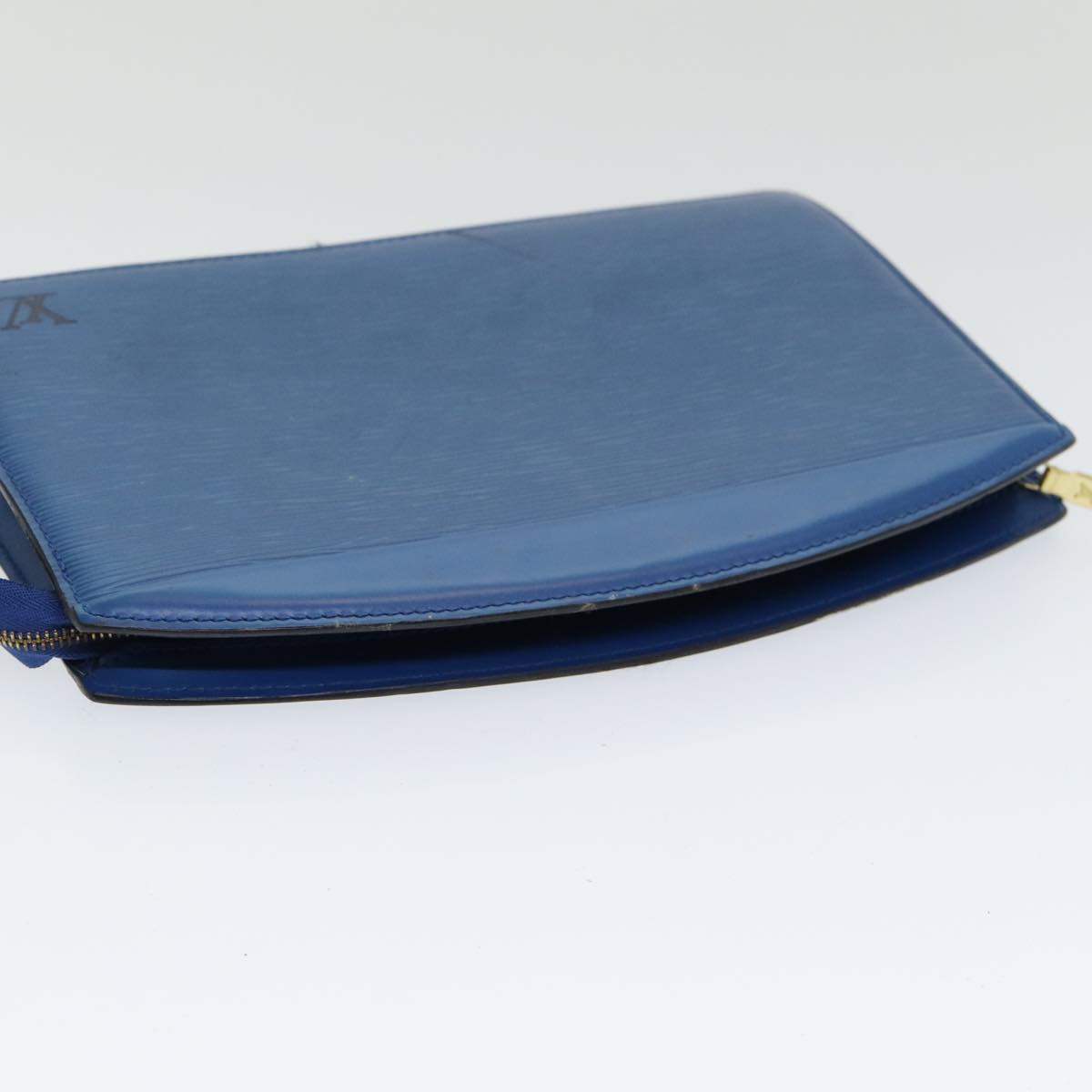 LOUIS VUITTON Epi Trousse Crete Pouch Blue M48405 LV 85165