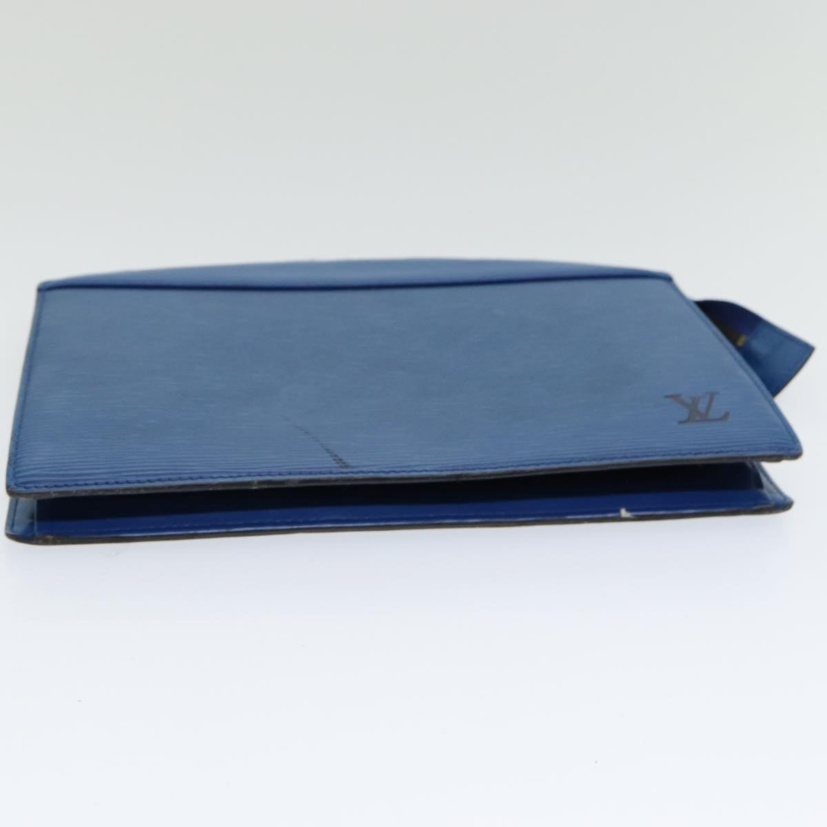 LOUIS VUITTON Epi Trousse Crete Pouch Blue M48405 LV 85165