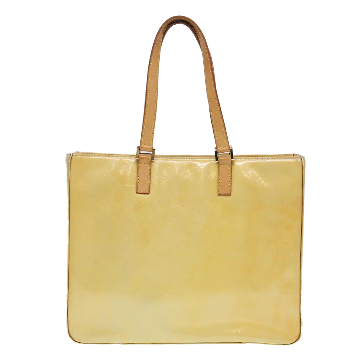 LOUIS VUITTON Monogram Vernis Columbus Tote Bag Gris M91028 LV 85167