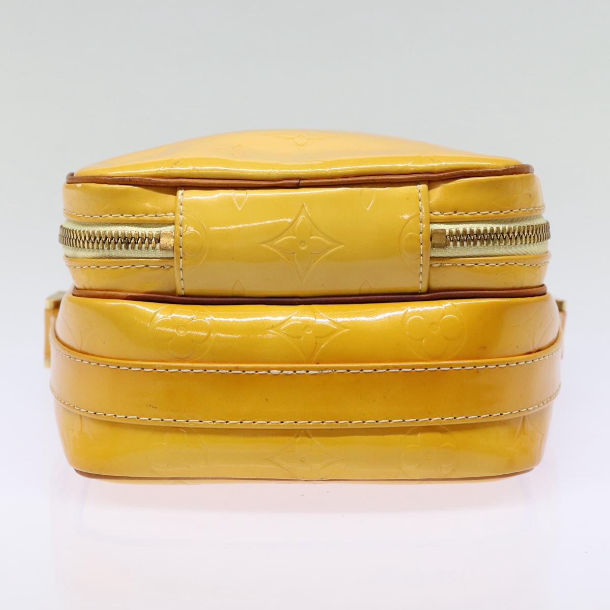 LOUIS VUITTON Monogram Vernis Wooster Shoulder Bag Yellow M91075 LV 85174