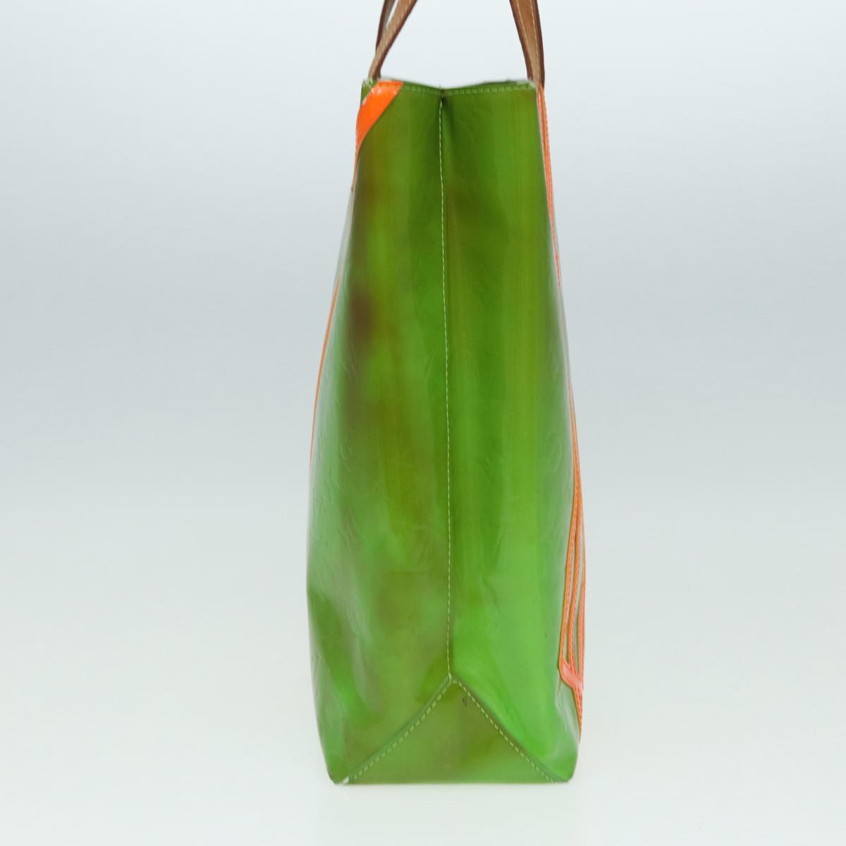 LOUIS VUITTON Monogram Vernis Fluo Reade MM Tote Bag Veil M91901 LV 85183