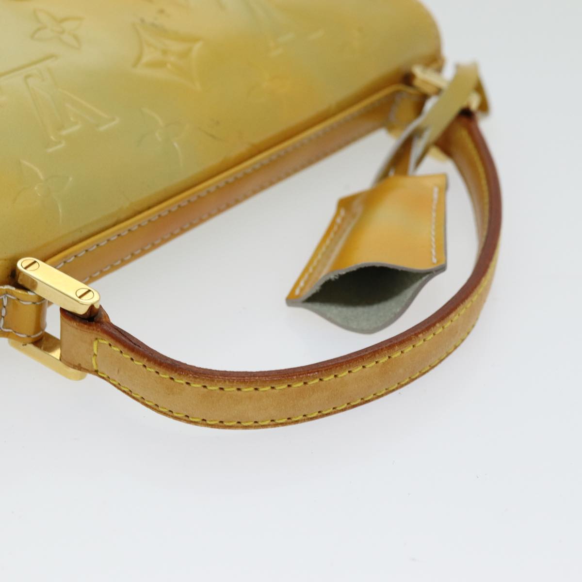 LOUIS VUITTON Monogram Vernis Spring Street Hand Bag Gris M91029 LV 85186