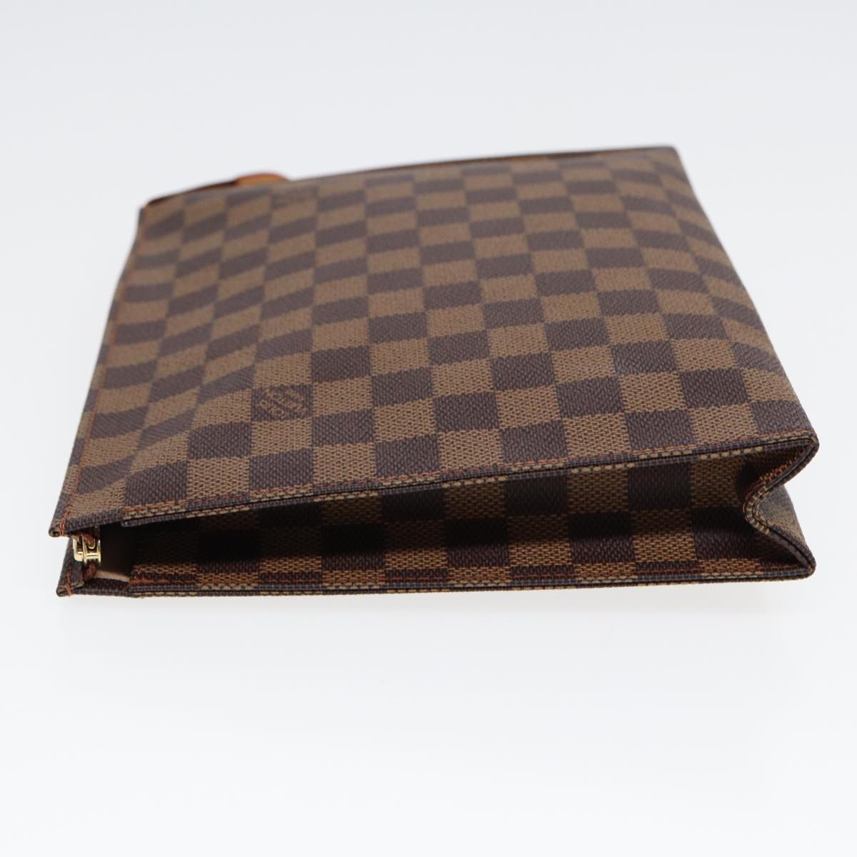 LOUIS VUITTON Damier Ebene Poche Toilette 26 Pouch N47543 LV 85210