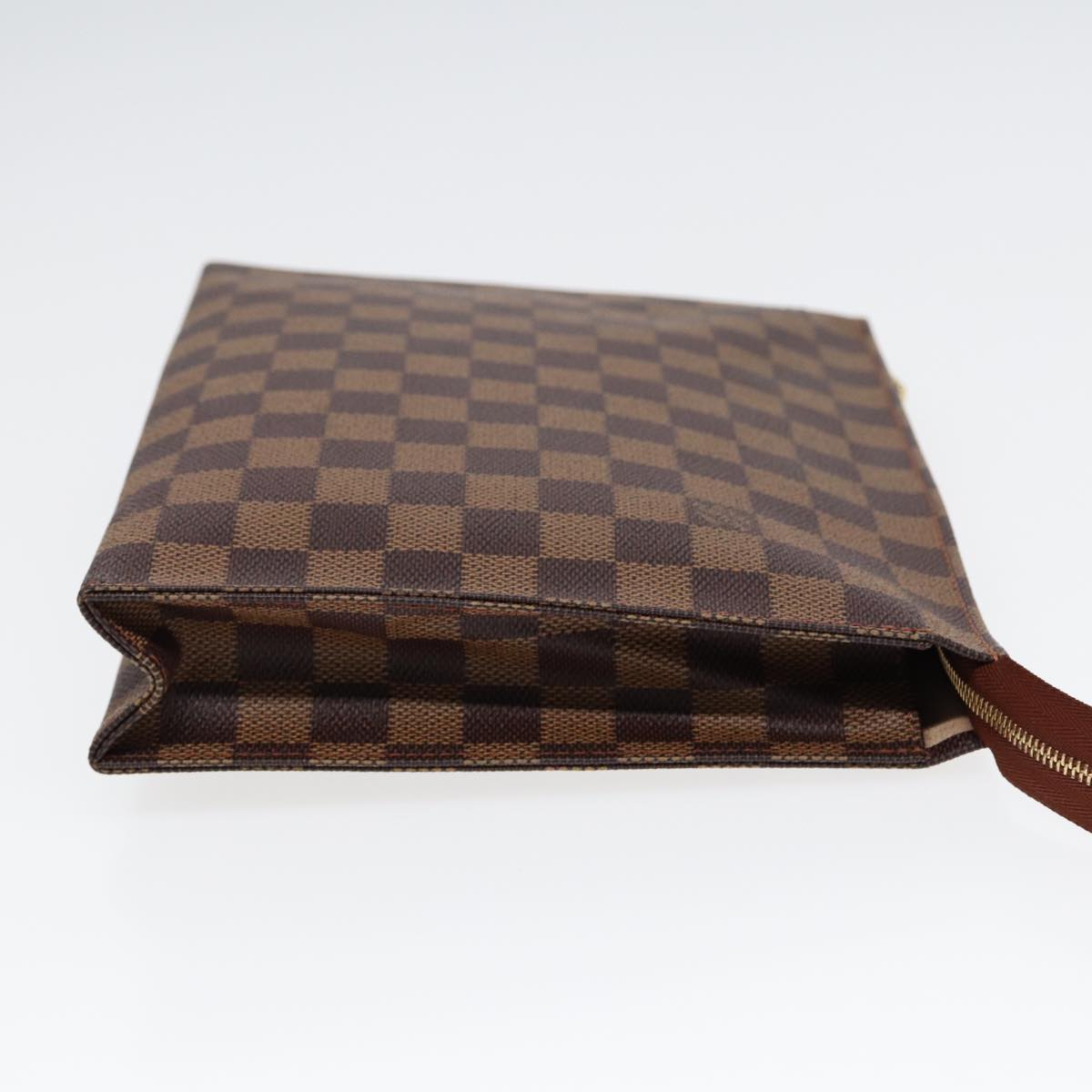 LOUIS VUITTON Damier Ebene Poche Toilette 26 Pouch N47543 LV 85210