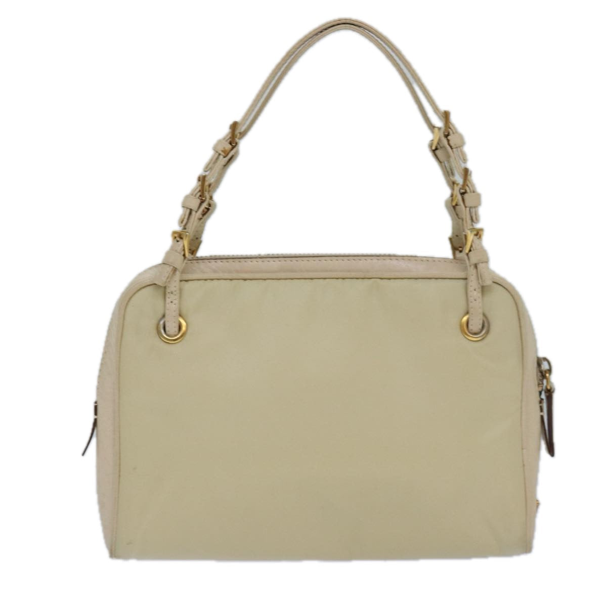 Luxury Prada Hand Bag Nylon Gold Beige  85224