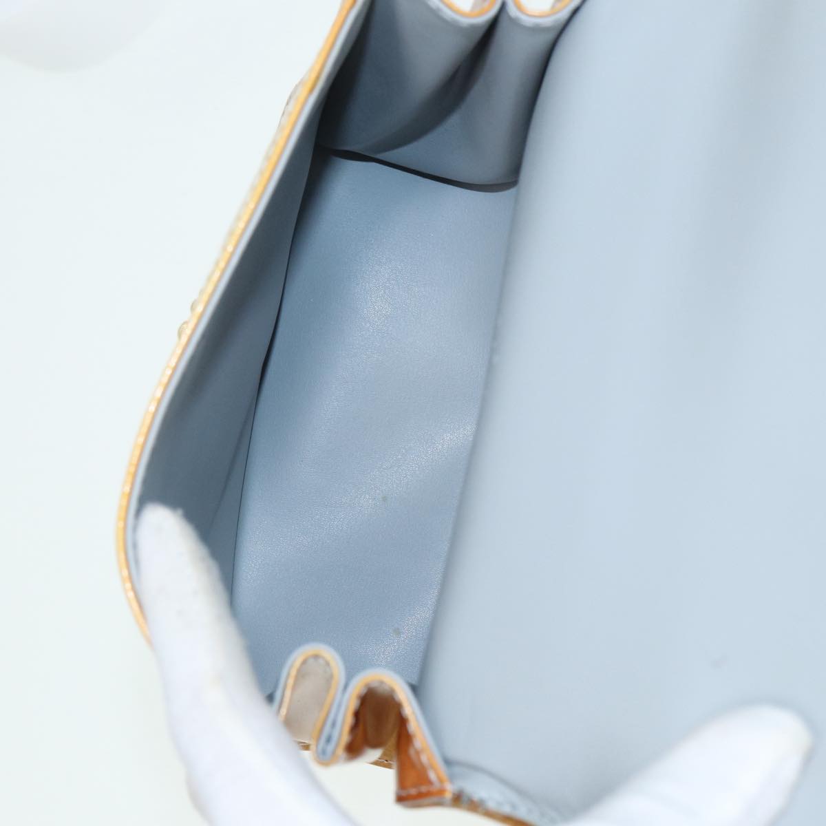 LOUIS VUITTON Monogram Vernis Spring Street Hand Bag Gris M91029 LV 85229