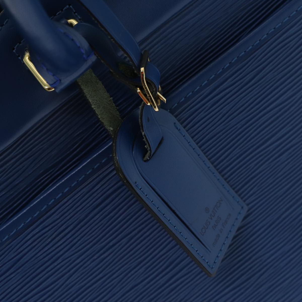LOUIS VUITTON Epi Riviera Hand Bag Blue M48185 LV 85253