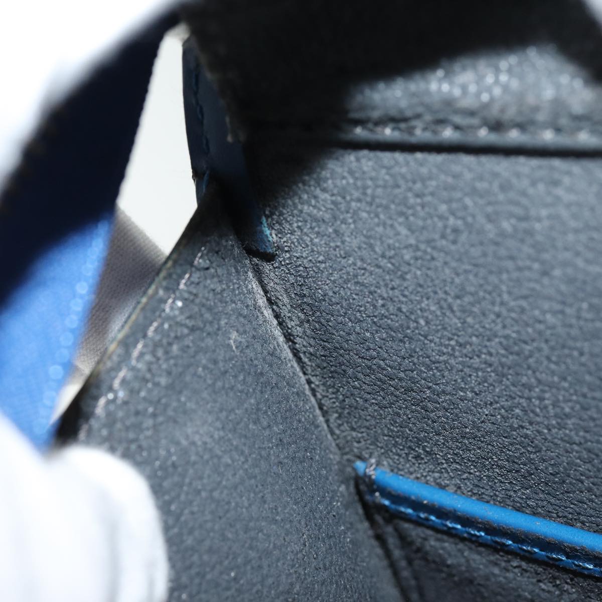 LOUIS VUITTON Epi Riviera Hand Bag Blue M48185 LV 85253