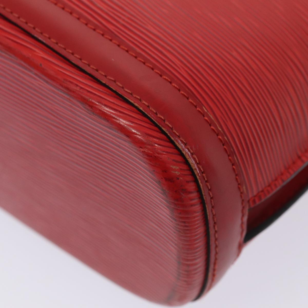 LOUIS VUITTON Epi Lussac Shoulder Bag Red M52287 LV 85255