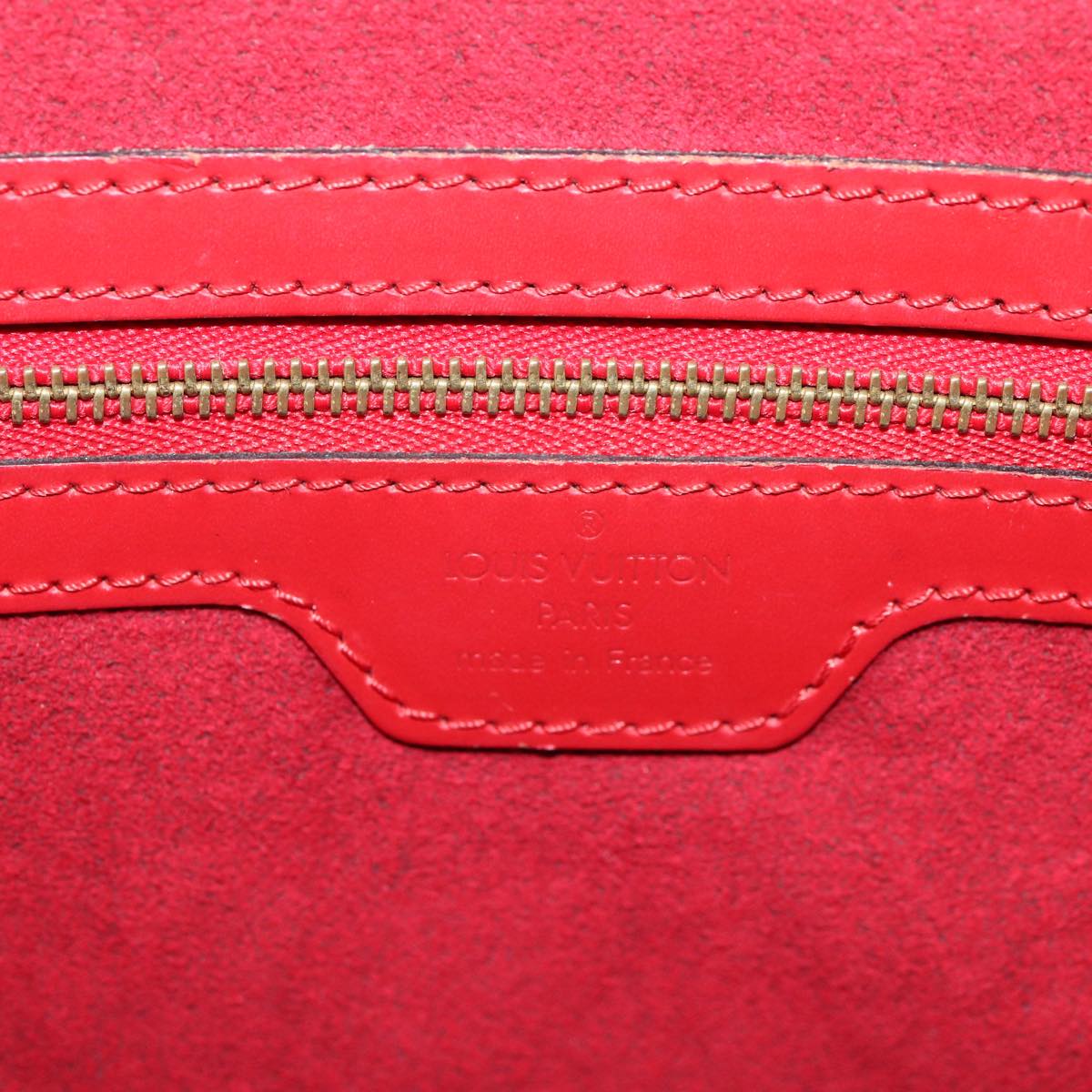LOUIS VUITTON Epi Lussac Shoulder Bag Red M52287 LV 85255