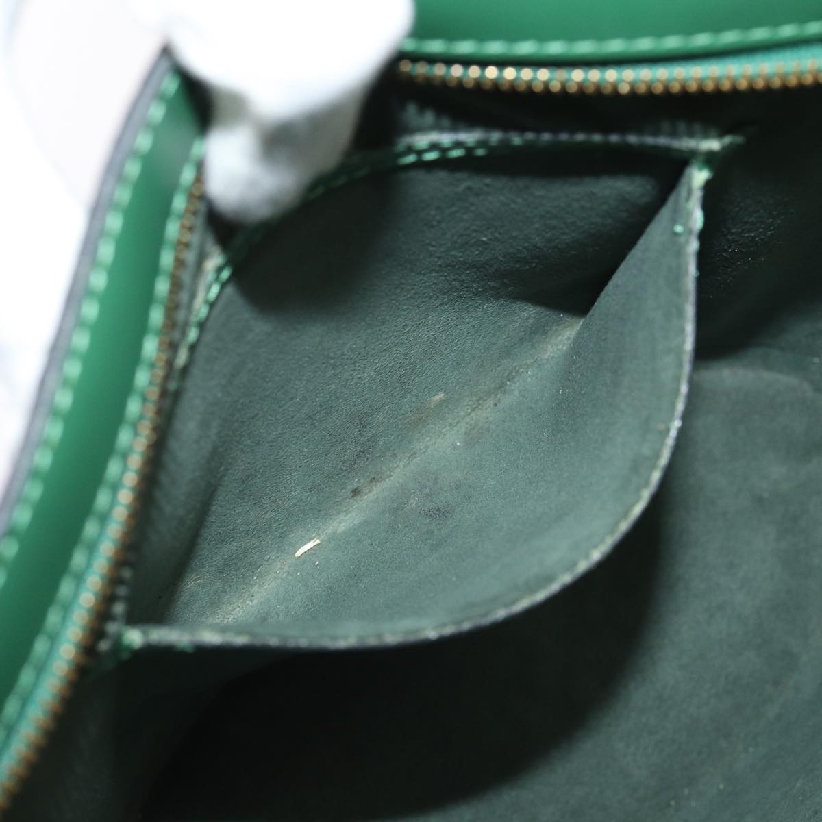 LOUIS VUITTON Epi Saint Jacques Hand Bag Green M52274 LV 85256