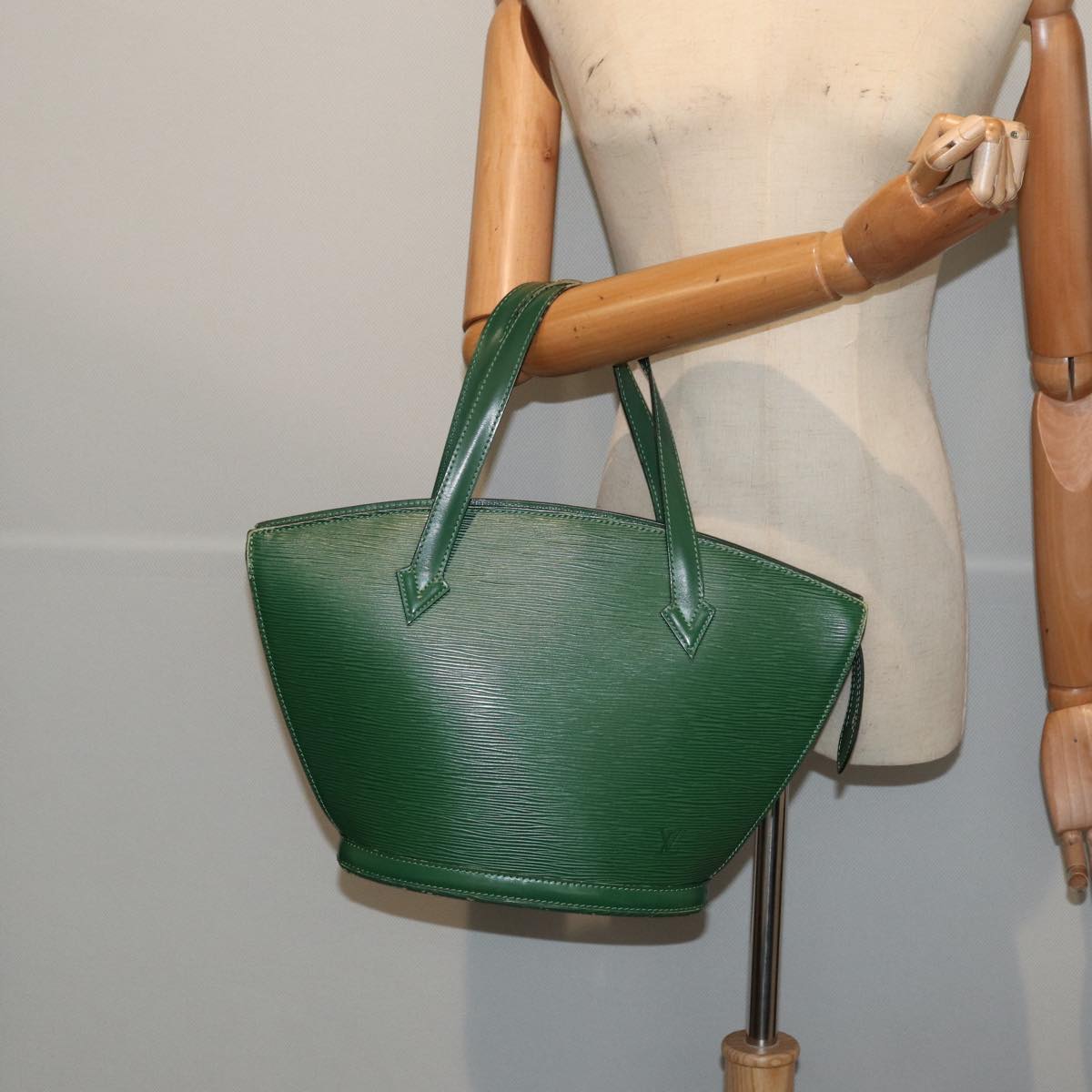 LOUIS VUITTON Epi Saint Jacques Hand Bag Green M52274 LV 85256