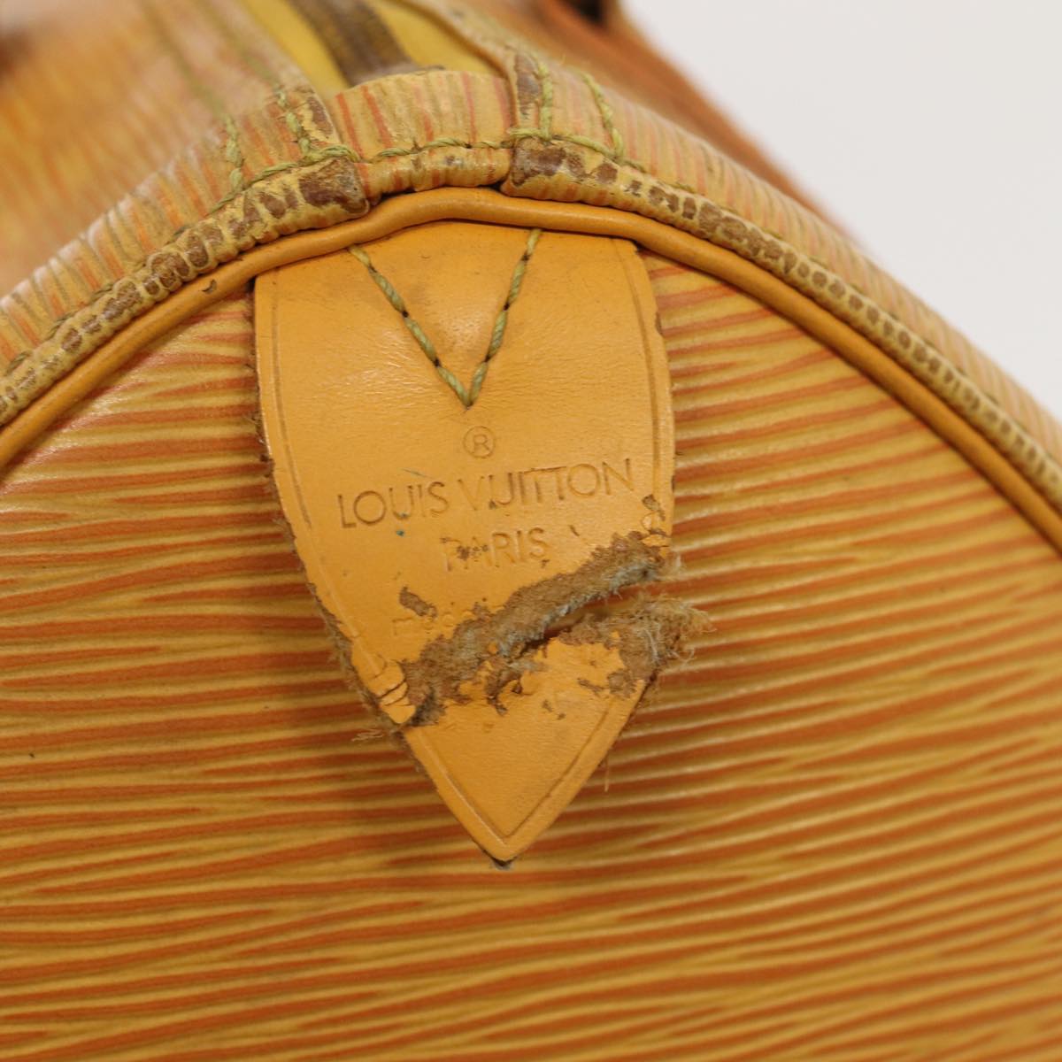 LOUIS VUITTON Epi Speedy 25 Hand Bag Tassili Yellow M43019 LV 85257