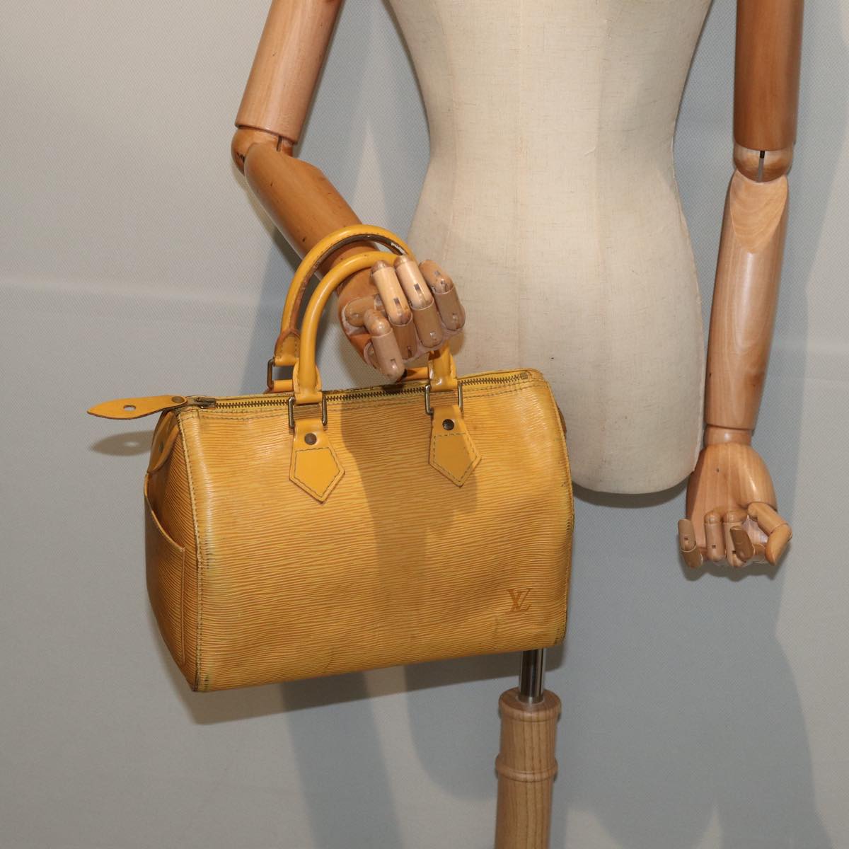 LOUIS VUITTON Epi Speedy 25 Hand Bag Tassili Yellow M43019 LV 85257