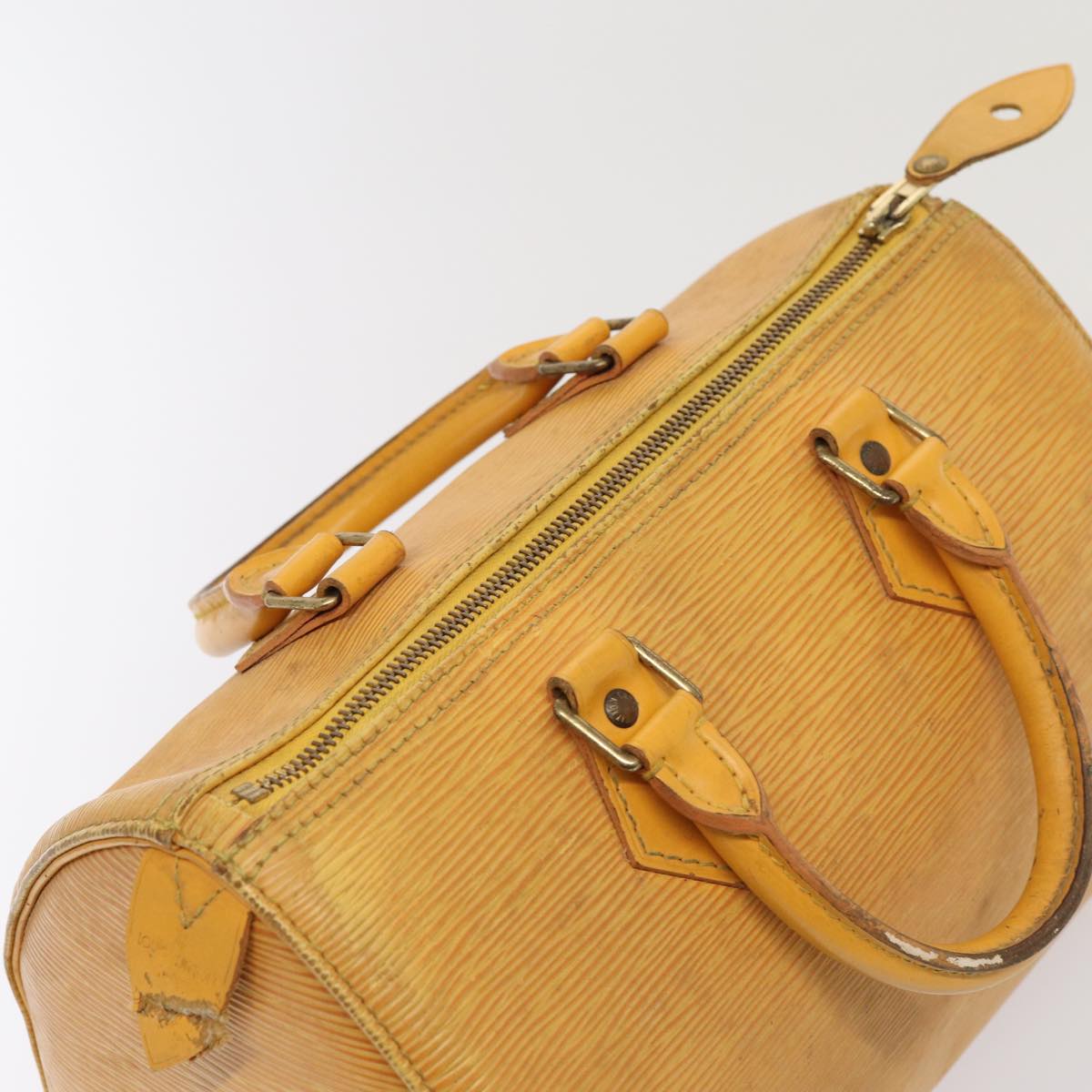 LOUIS VUITTON Epi Speedy 25 Hand Bag Tassili Yellow M43019 LV 85257