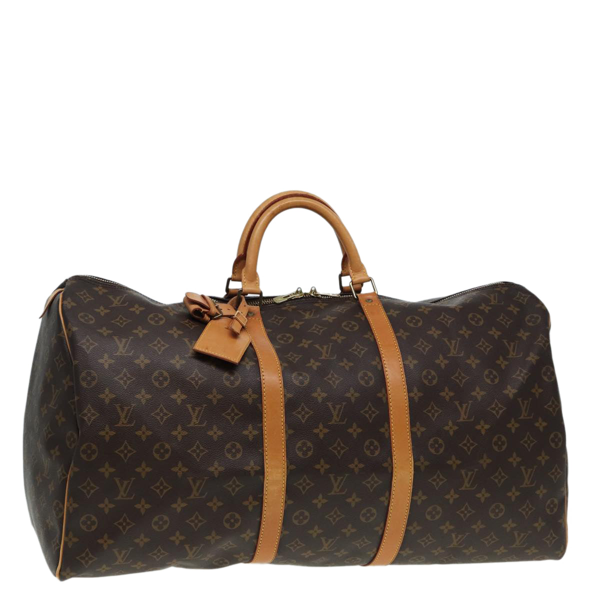 LOUIS VUITTON Monogram Keepall 60 Boston Bag M41422 LV 85278