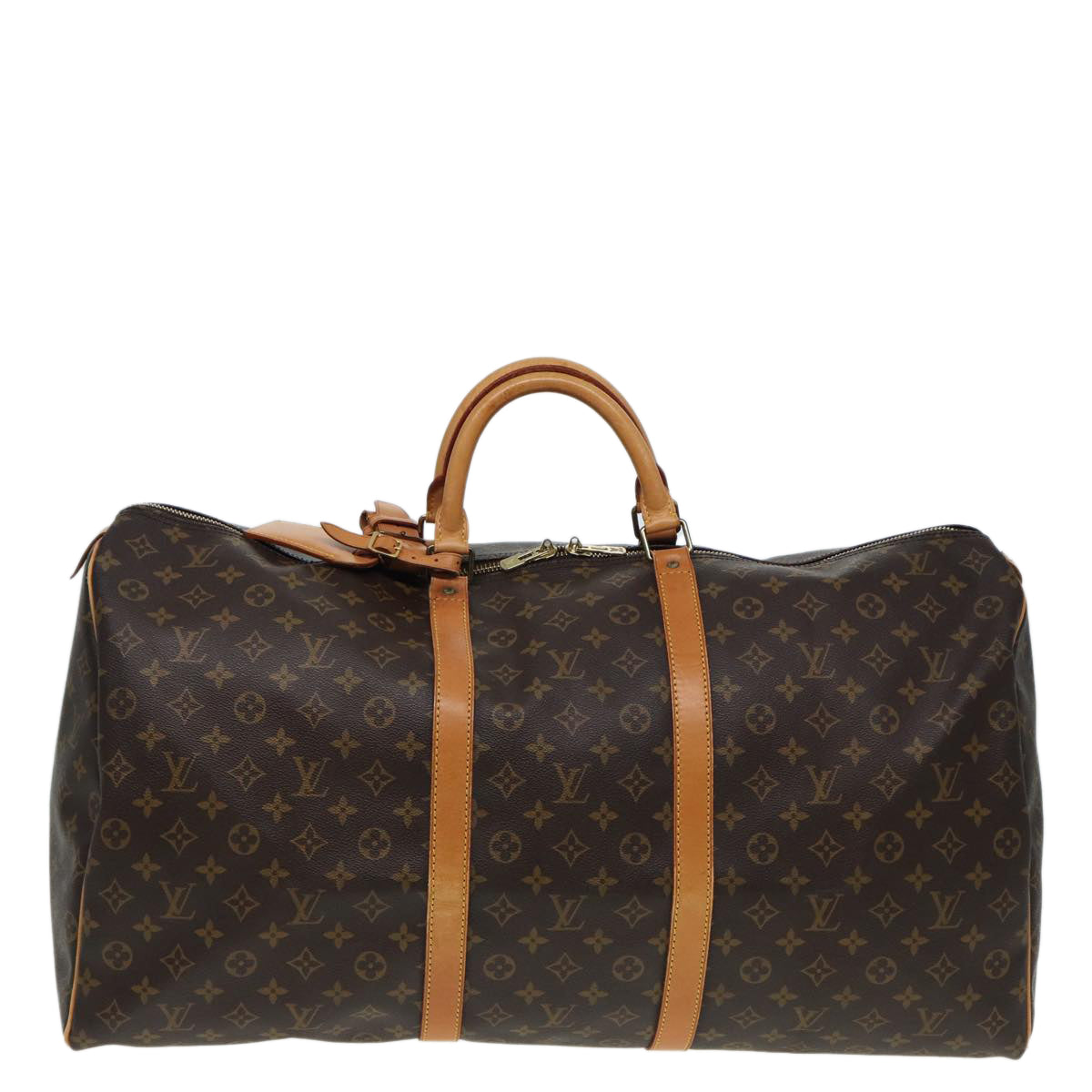 LOUIS VUITTON Monogram Keepall 60 Boston Bag M41422 LV 85278