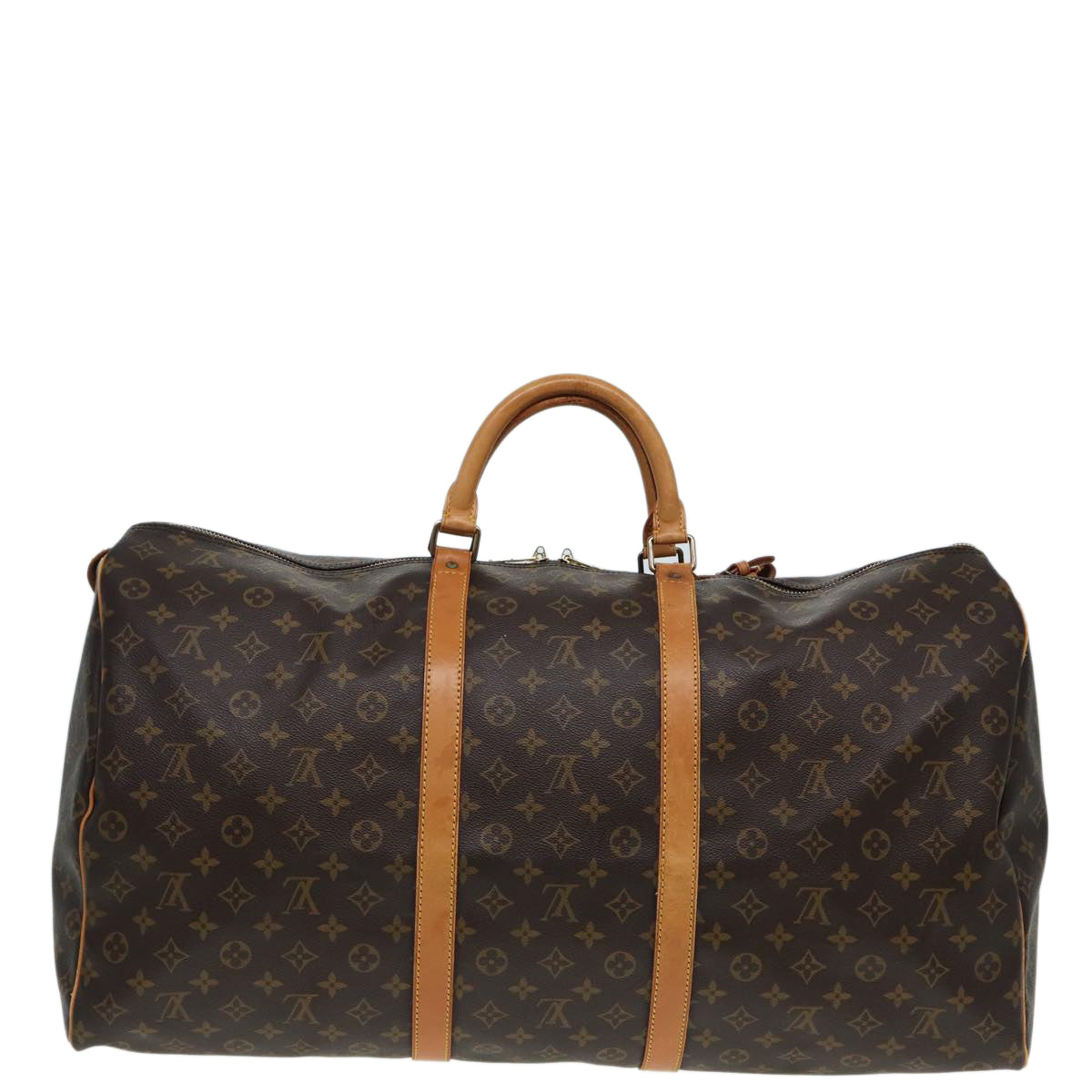 LOUIS VUITTON Monogram Keepall 60 Boston Bag M41422 LV 85278