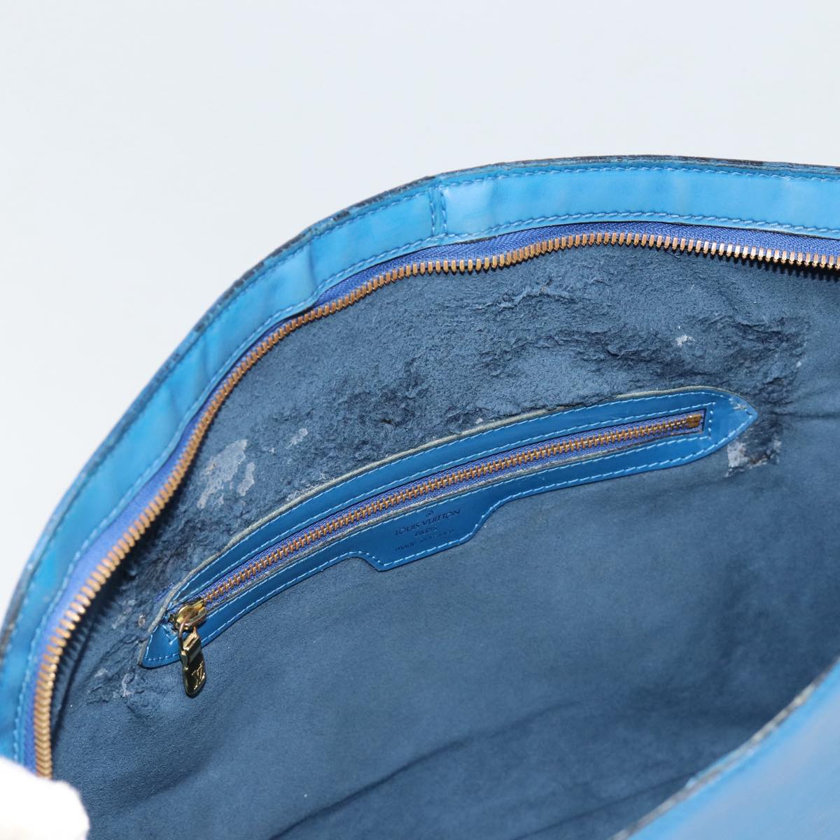 LOUIS VUITTON Epi Lussac Shoulder Bag Blue M52285 LV 85306