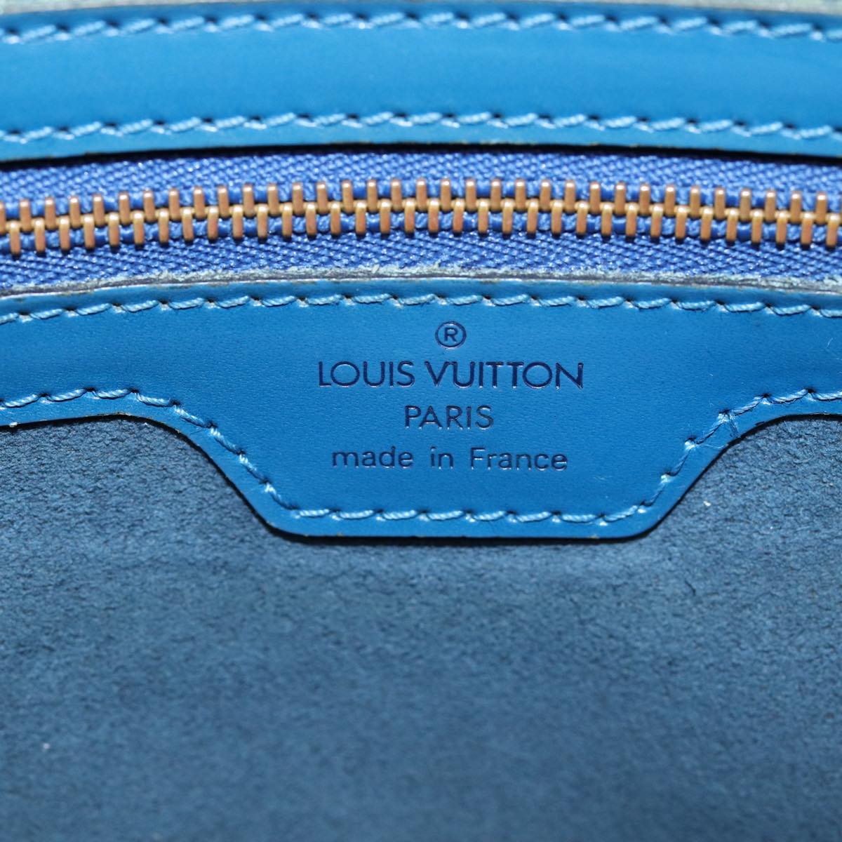 LOUIS VUITTON Epi Lussac Shoulder Bag Blue M52285 LV 85306