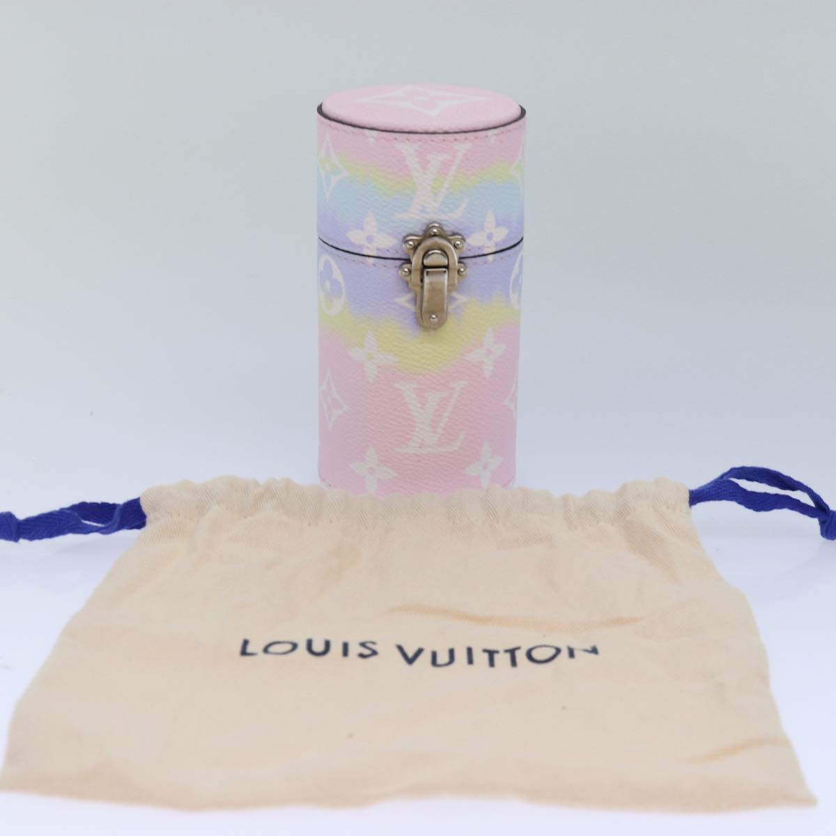 LOUIS VUITTON Monogram Escal Travel Case Pink LS0383 LV 85319A