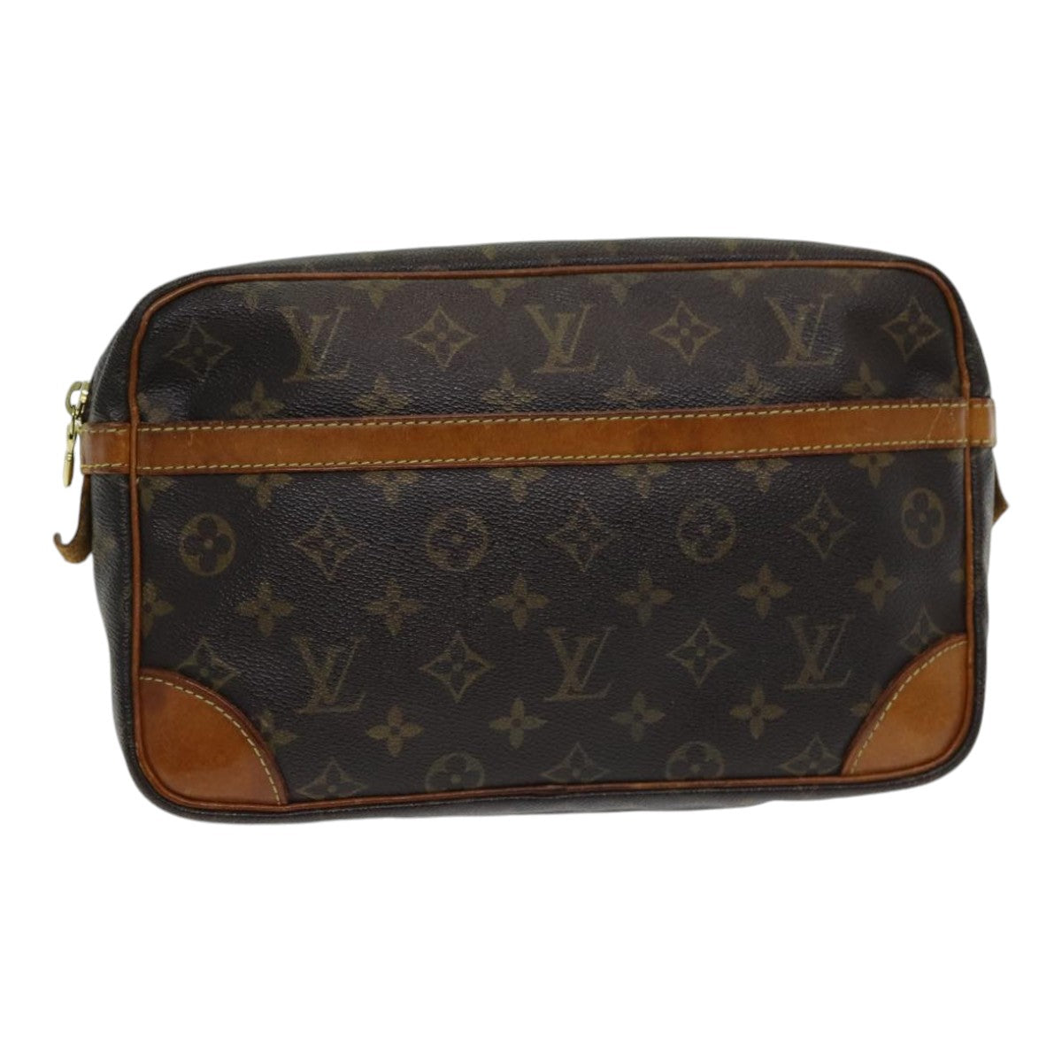 LOUIS VUITTON Monogram Compiegne 28 Clutch Bag M51845 LV 85329
