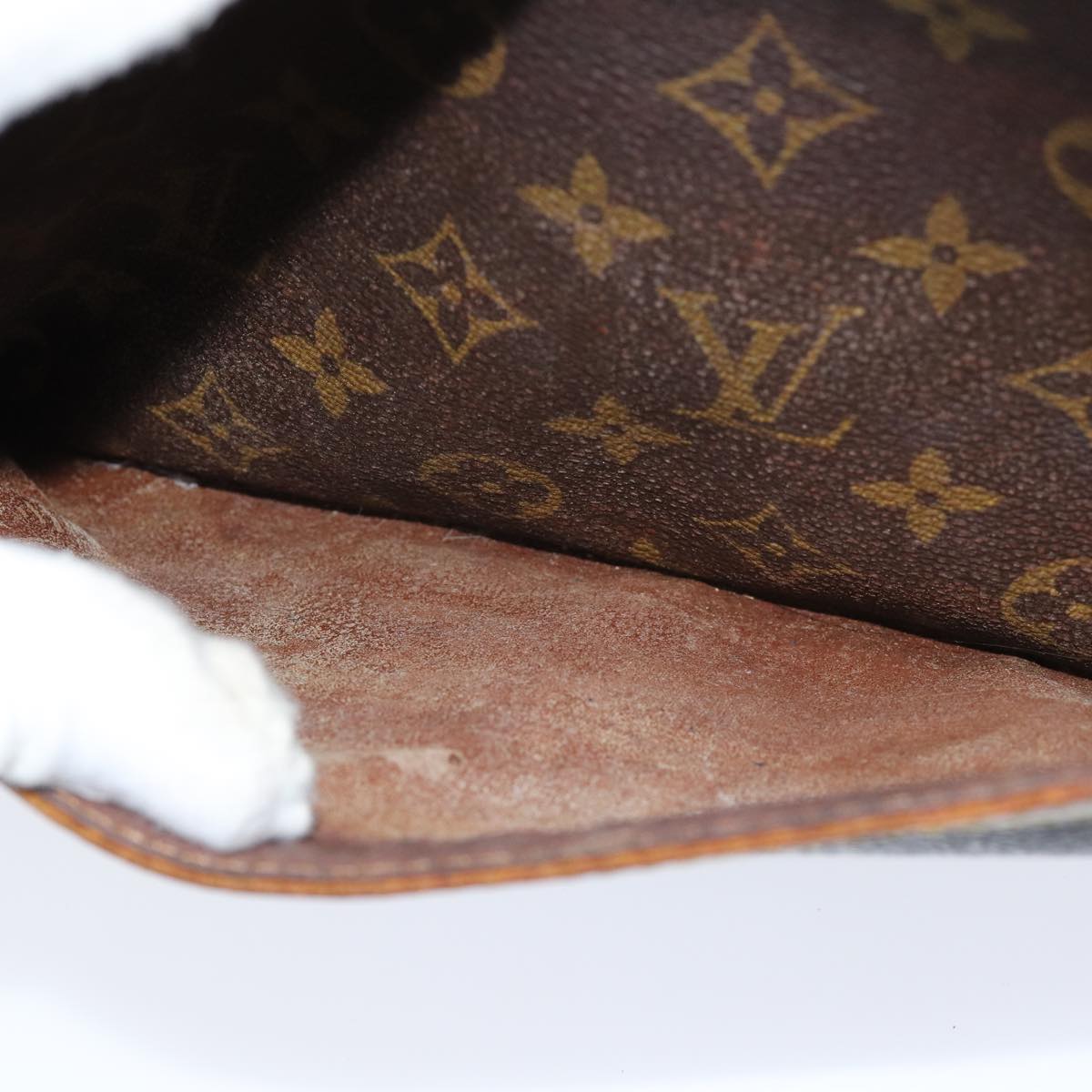 LOUIS VUITTON Monogram Compiegne 28 Clutch Bag M51845 LV 85329