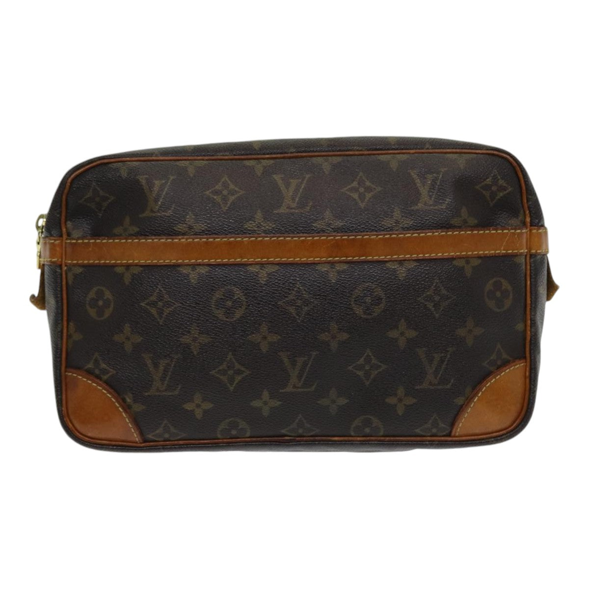 LOUIS VUITTON Monogram Compiegne 28 Clutch Bag M51845 LV 85329