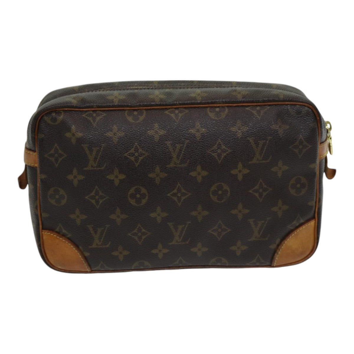 LOUIS VUITTON Monogram Compiegne 28 Clutch Bag M51845 LV 85329