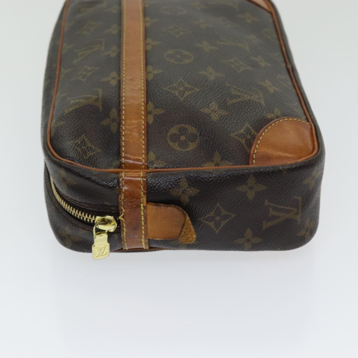 LOUIS VUITTON Monogram Compiegne 28 Clutch Bag M51845 LV 85329