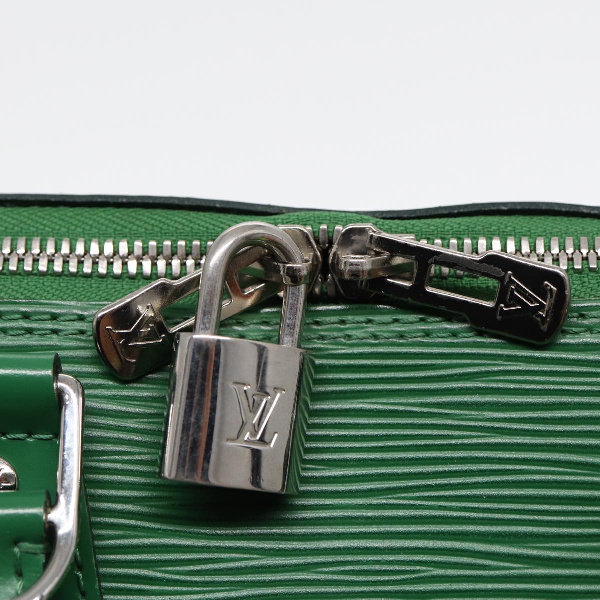 LOUIS VUITTON Epi Alma PM Hand Bag Green Cloak M40618 LV 85350A